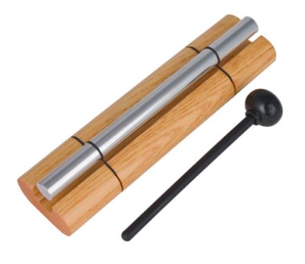 Campana Zenergy madera y aluminio pulido plateado