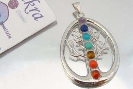 Colgante Árbol de la vida c/minerales