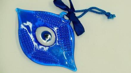 Colgante Ojo turco cristal 9cm