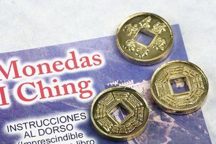 Monedas I-Ching Doradas 3uni