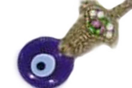 Ojo Turco de cristal con macrame