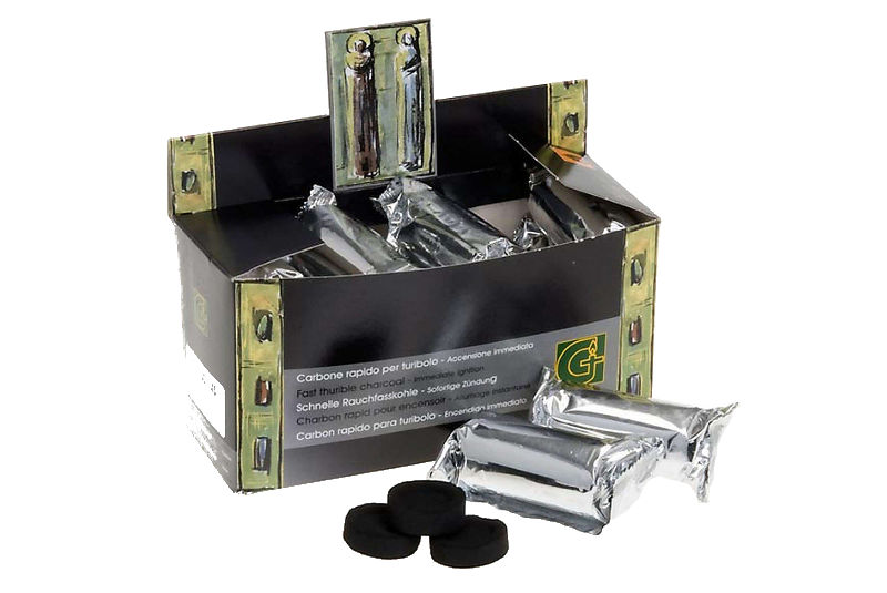 Carbón para incienso - Caja negra