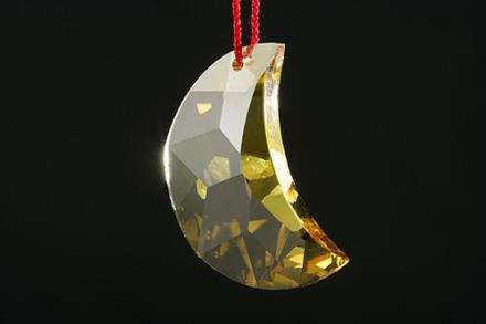 Colgante Feng Shui Swarosky Luna amarilla 30