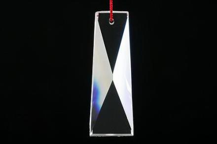 Colgante Feng Shui cristal vertical