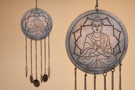 Colgante metal medallas con Buda
