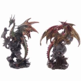 Figura dragón calavera y espada