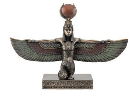 Figura resina Isis agachada
