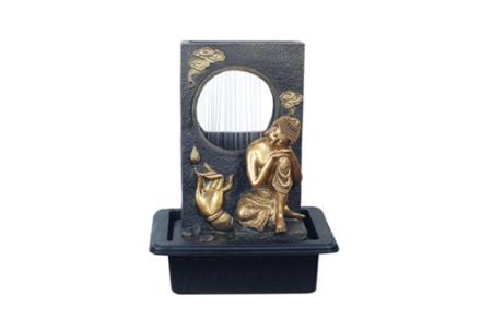 Fuente resina Buda 39cm