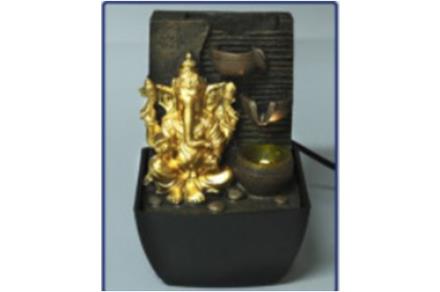 Fuente resina Ganesha 23cm