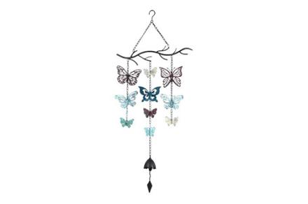 Móvil metal mariposas colgando en rama