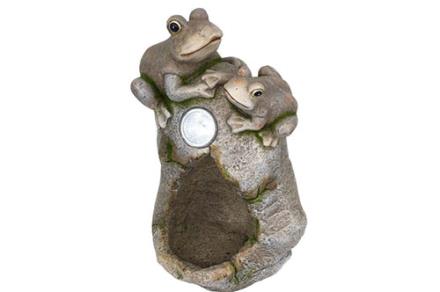 Piedra solar ranas vertical