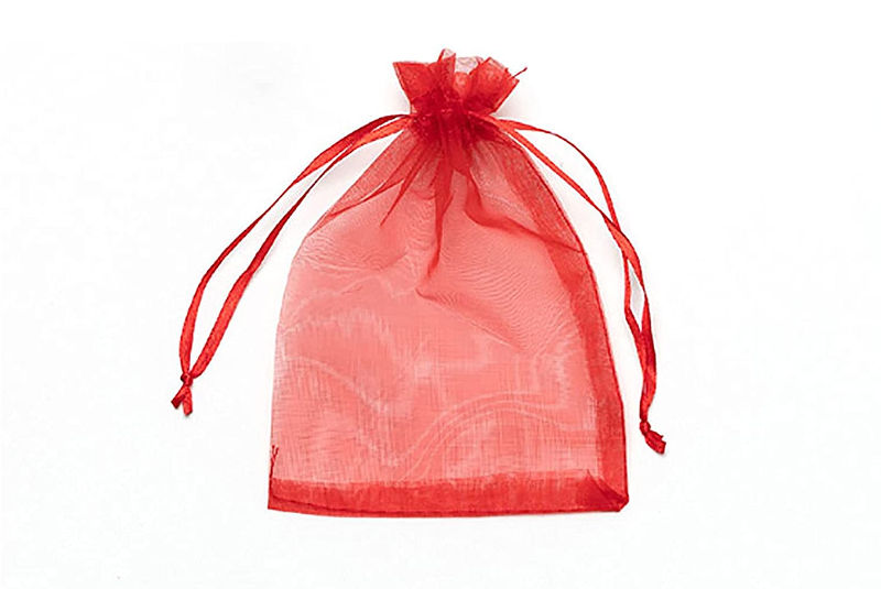 Bolsa de organza de color