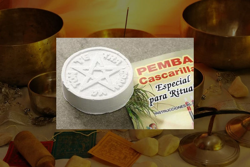 Cascarilla pemba con Pentagrama