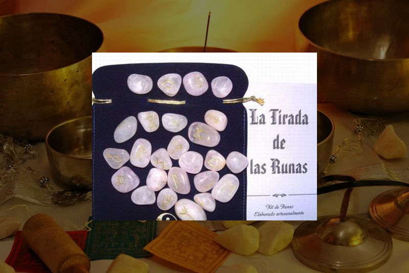 Kit runas Amatista con instrucciones