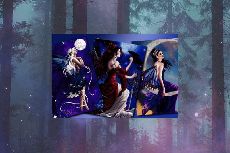 Tarjeta Hadas-Ninfas-Bosque