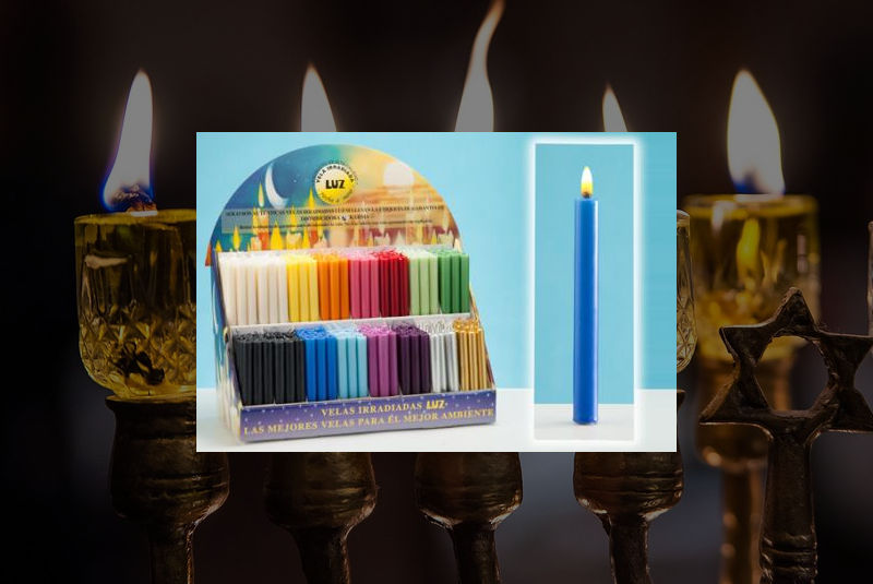 Vela Artesana de colores con cera de abeja 18cm - Imagen 6
