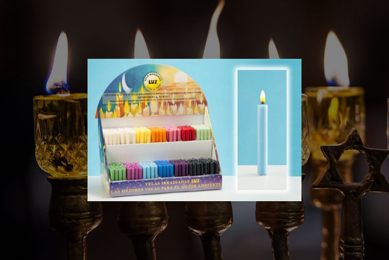 Vela Artesana de colores con cera de abeja 11cm - Imagen 12