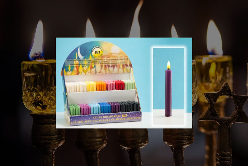 Vela Artesana de colores con cera de abeja 11cm - Imagen 9