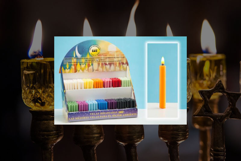 Vela Artesana de colores con cera de abeja 11cm - Imagen 8
