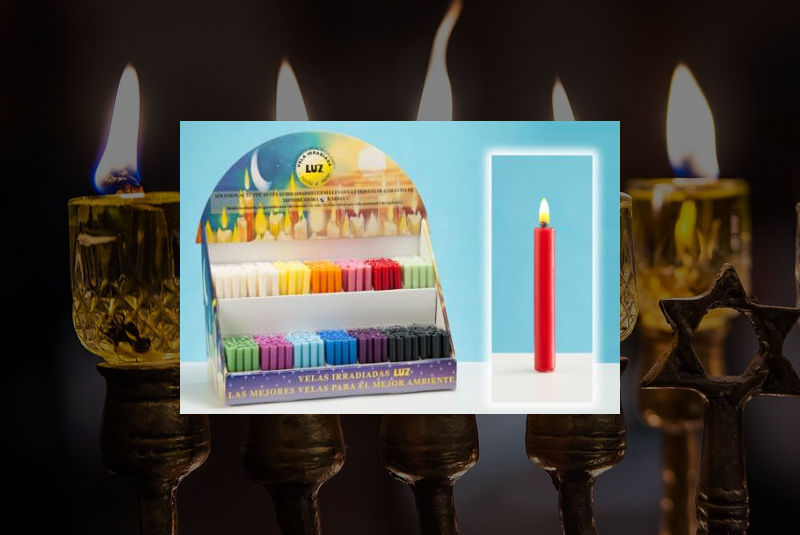 Vela Artesana de colores con cera de abeja 11cm - Imagen 6