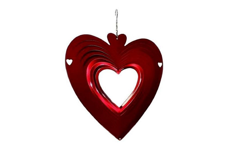 Móvil acero corazones