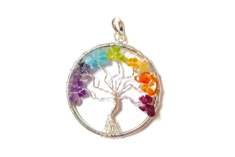 Colgante Árbol de la Vida 7 Chakras
