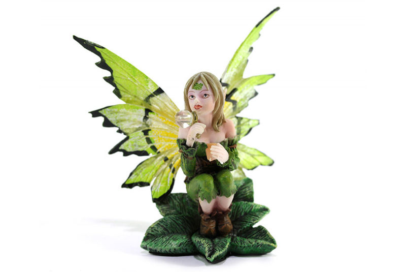 Figura de Hada Soplando Burbujas Cristal - Les Alpes Mini