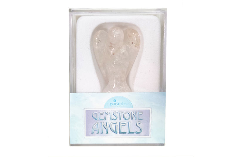 Figura de Ángel de Cuarzo Blanco