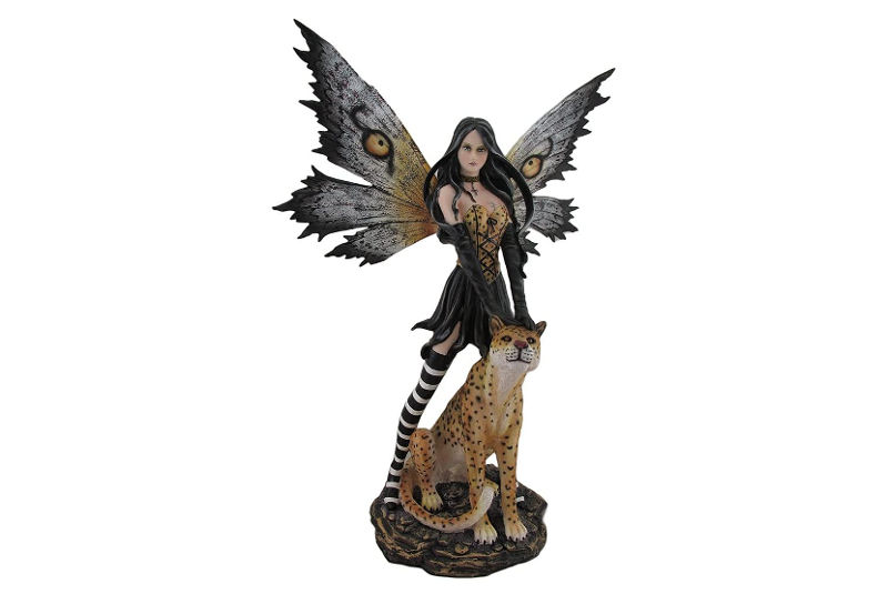 Figura de Hada Mariposa con Leopardo - Les Alpes