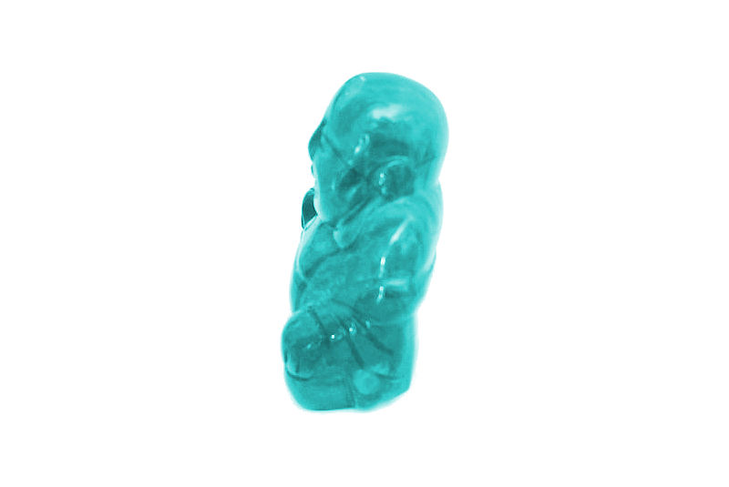 Figura Buda Feliz Jaspe Azul - Imagen 3