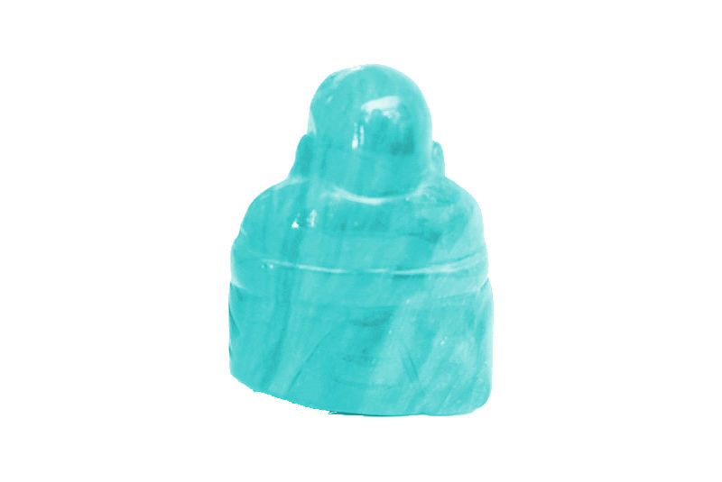 Figura Buda Feliz Jaspe Azul - Imagen 2