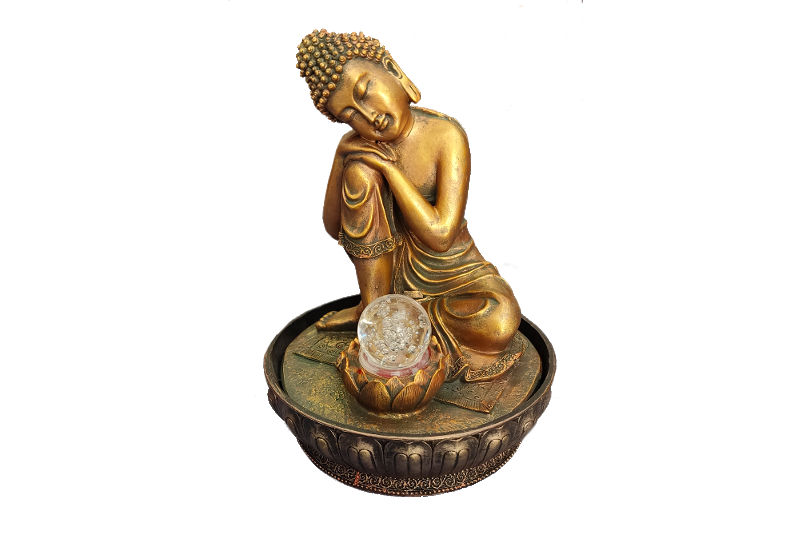 Fuente Buda Thai Durmiendo con Bola