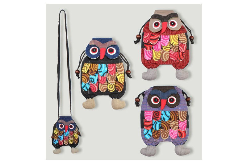 Bolsa Tela Buho de Colores