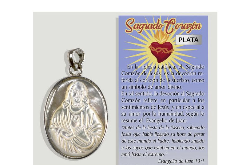 Colgante Plata Sagrado Corazón