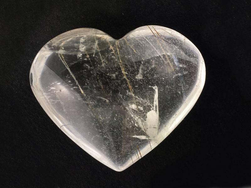 Corazón de Cuarzo Transparente