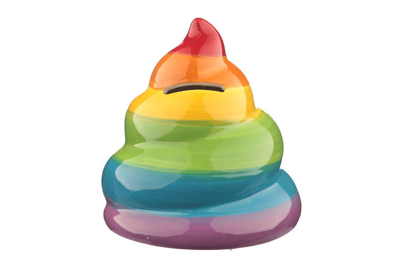 Hucha infantil Emoji Caca Arcoiris - Imagen 2