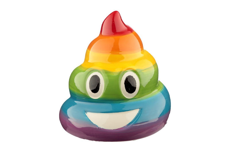 Hucha infantil Emoji Caca Arcoiris