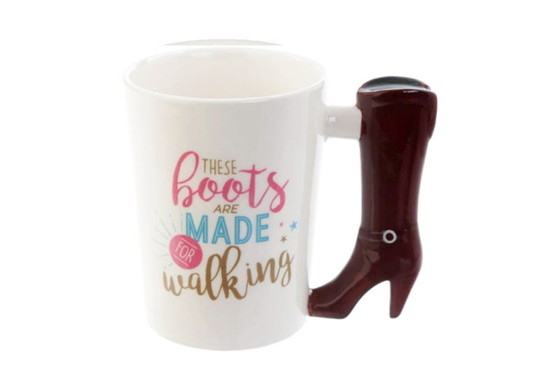 Taza con Asa forma Bota Mujer