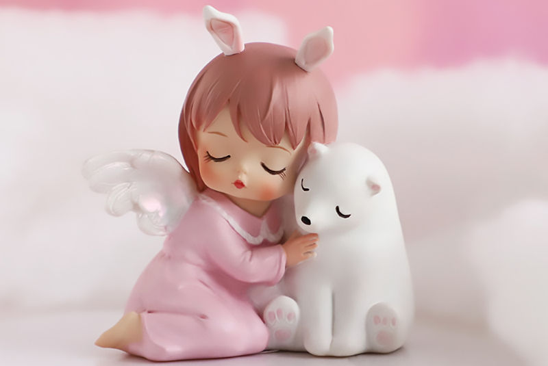 Figura de Angelito con Oso Polar - Imagen 2