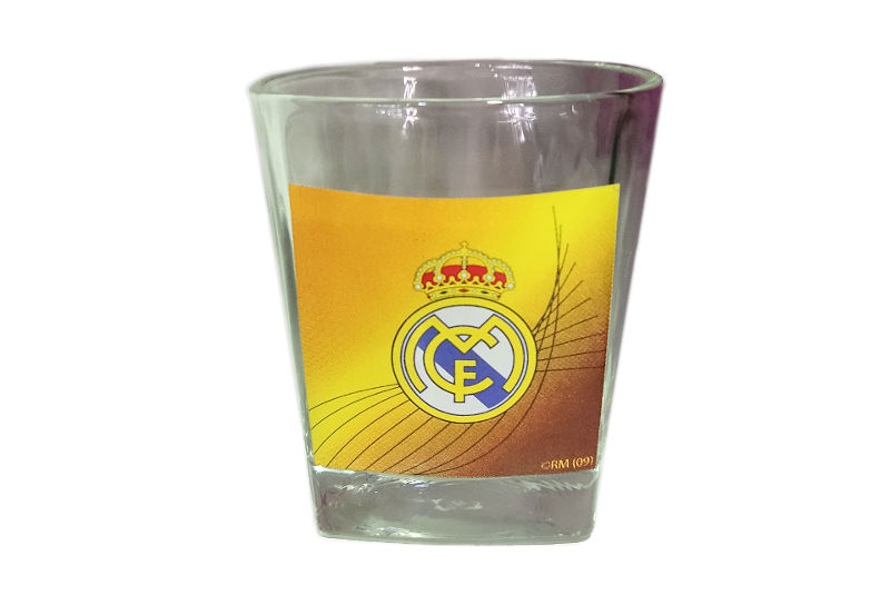 Vaso de Vidrio Real Madrid Escudo