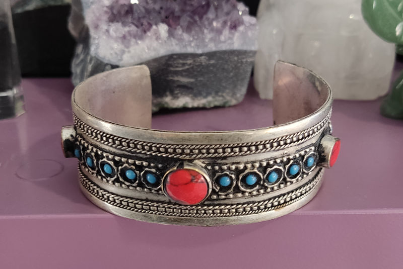Brazalete Plata con Gema Jaspe
