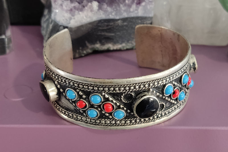 Brazalete Plata con Gema Turmalina