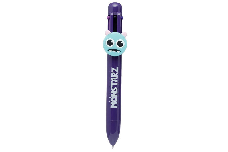 Bolígrafo Multicolor 6 colores Monstarz Azul