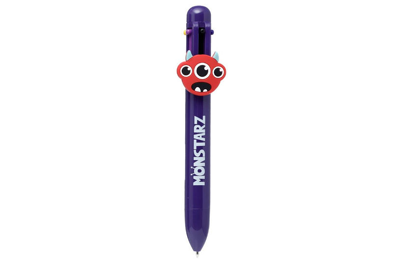 Bolígrafo Multicolor 6 colores Monstarz Rojo