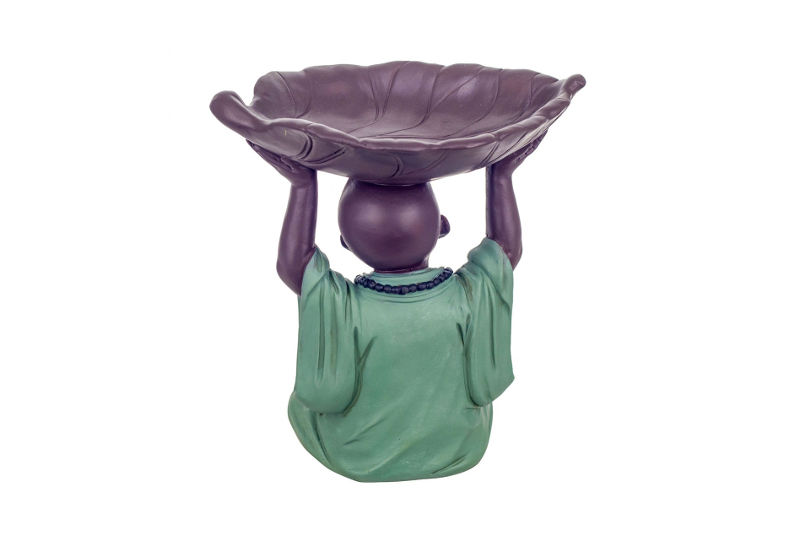 Figura Monje Plato Hoja - Imagen 3