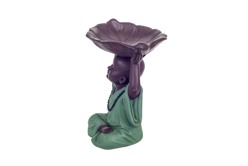 Figura Monje Plato Hoja - Imagen 4