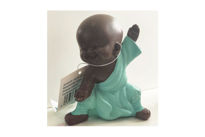 Figura Niño Monje Artes Marciales Verde 1