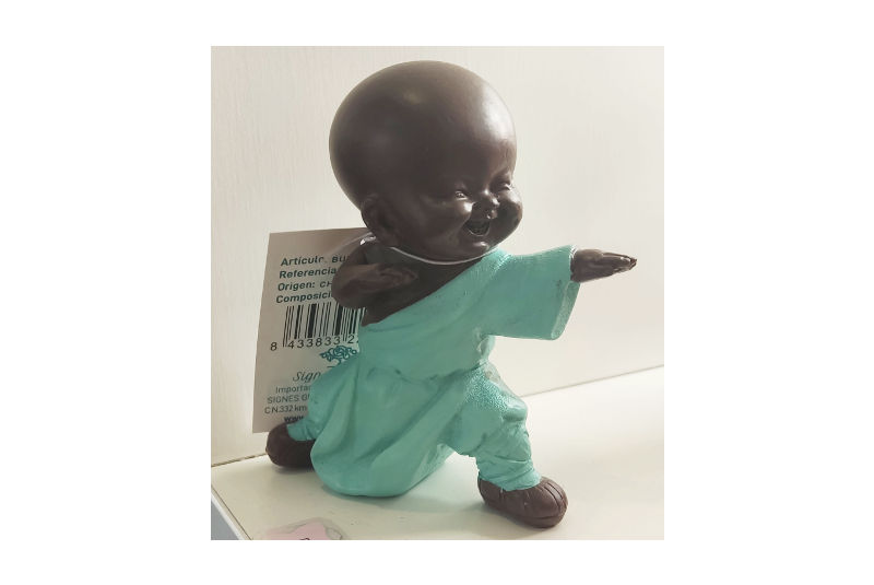 Figura Niño Monje Artes Marciales Verde 2