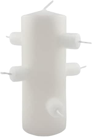 Velón Siete Mechas Negro o Blanco - Imagen 2