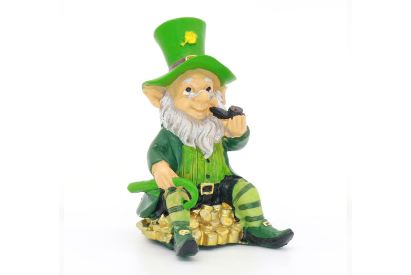 Figura Duende San Patrico con Pipa